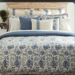 Ralph Lauren Bluff Point Duvet Cover King 100% Cotton